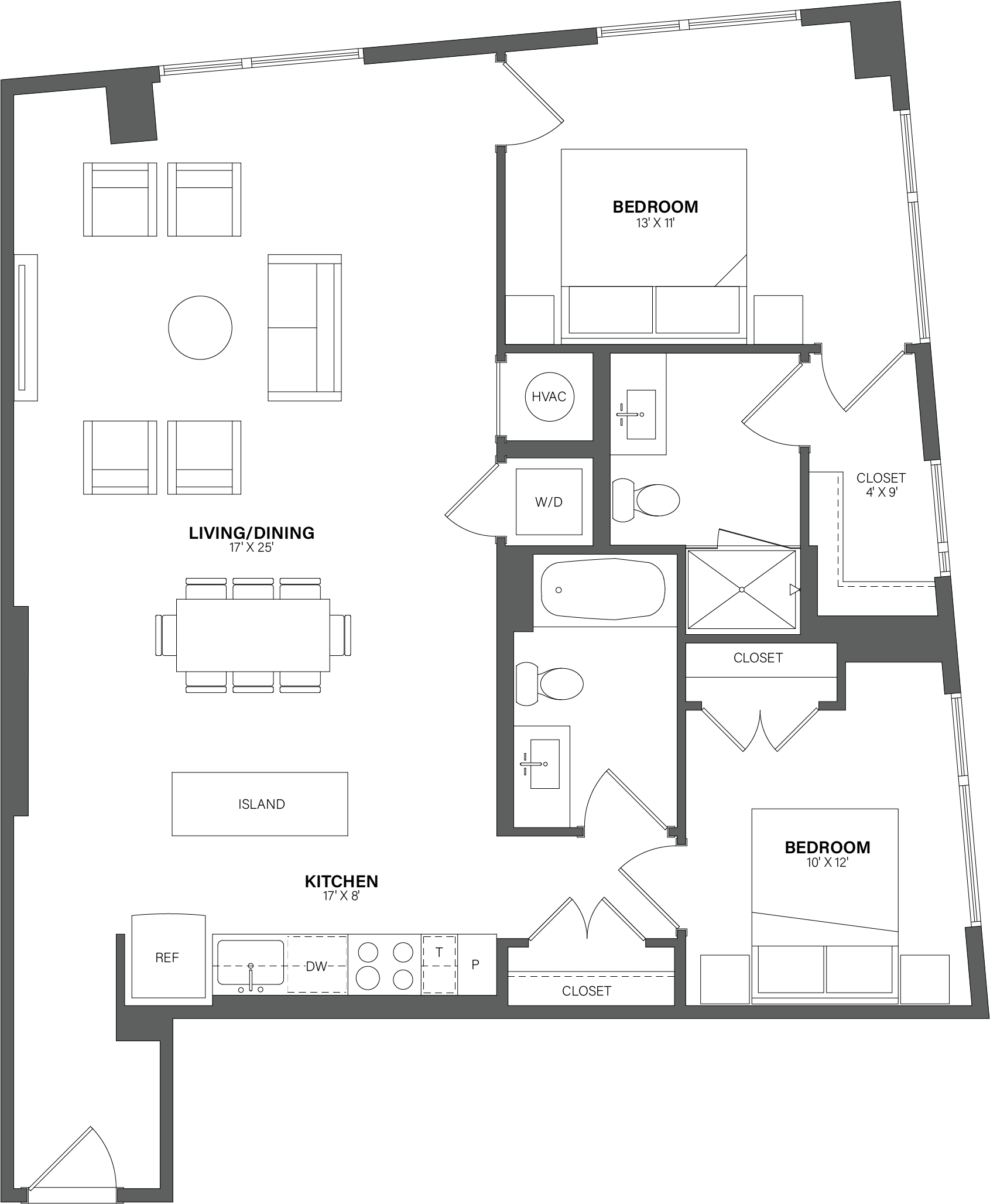 Floorplan image of apartment 0723